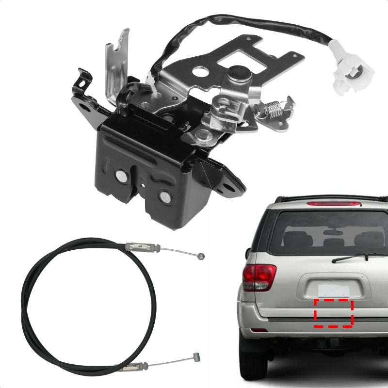 مشغل قفل صندوق السيارة الخلفي Blycorul متوافق مع 2001-2007 Toyota Sequoia 4.7L Sport Utility الباب الخلفي فتحة مزلاج المحرك يستبدل 931-861 69301-0C010 - Image 1