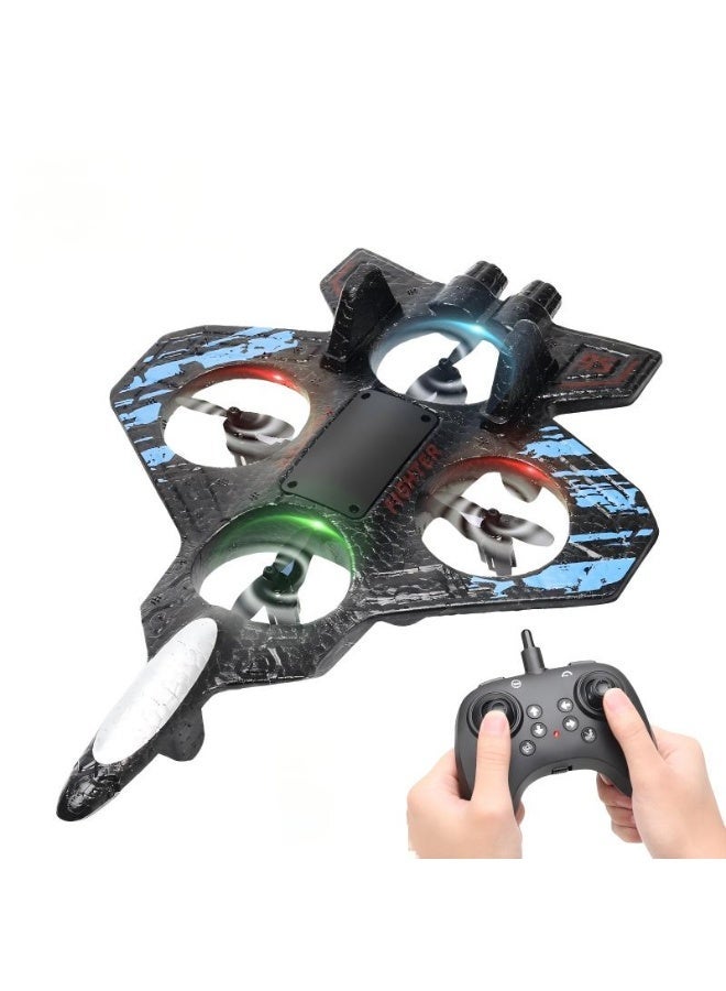 MUMO Rc Jet Fighter Drone - LED Lights, USB Charging Remote Control Airplane Toy for Kids Adults Long-Lasting Battery, Acrobatic Performance, Outdoor Fun - Image 1