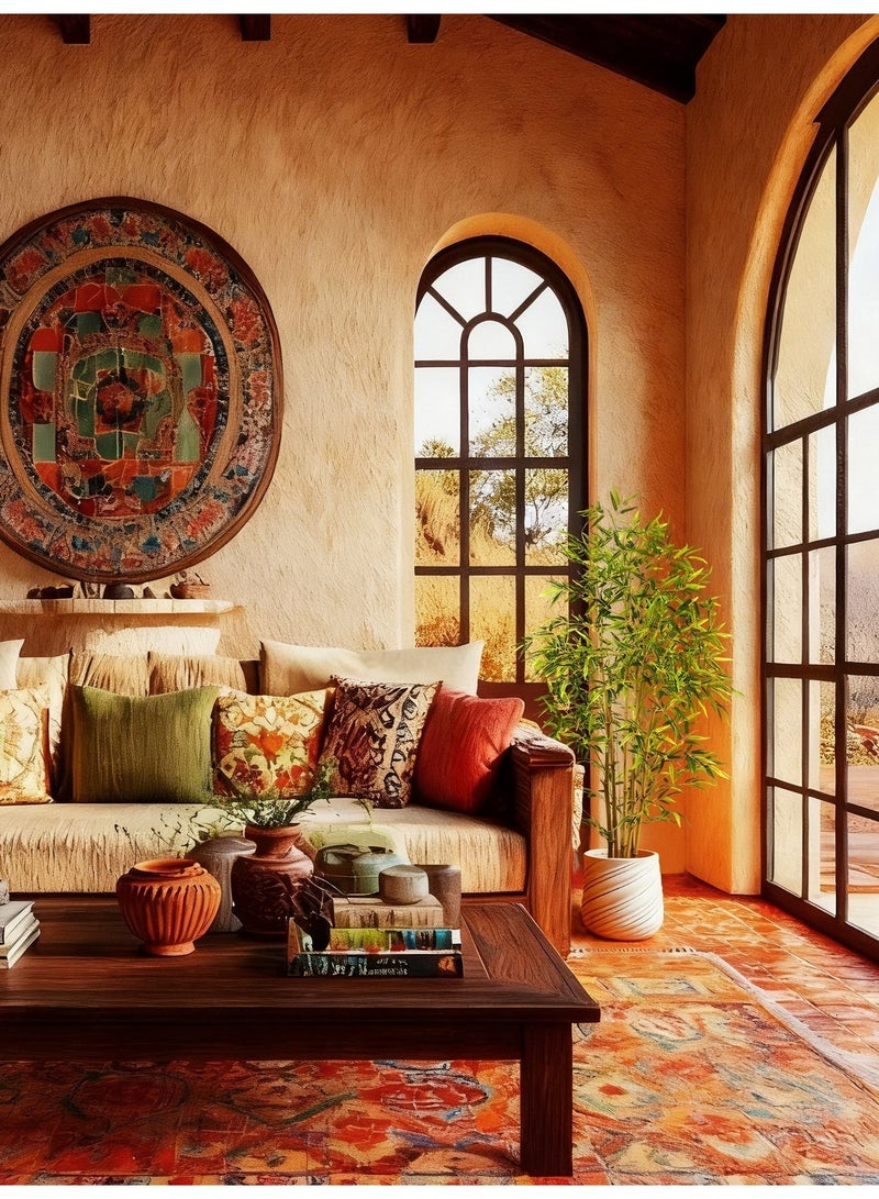 أصيص ماغنيسيا إسمنتي بنقشة حلزونية (26 × 27 سم) – ديكور منزلي فاخر - Image 2