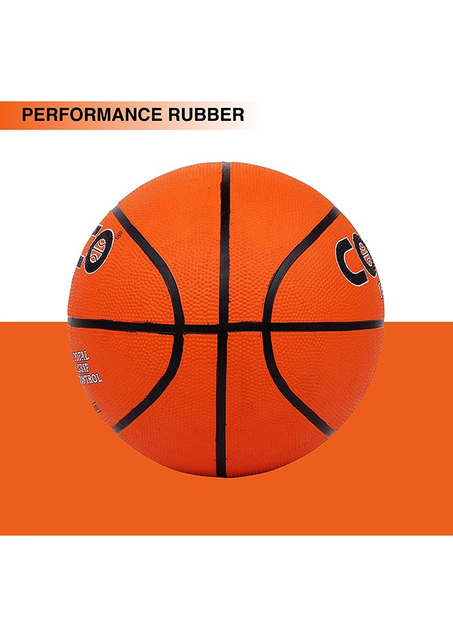 COSCO كرة سلة قابلة للتدحرج (برتقالية، مقاس: 5) | مطاطية | تدريب | ملعب داخلي|ملعب خارجي - Image 3