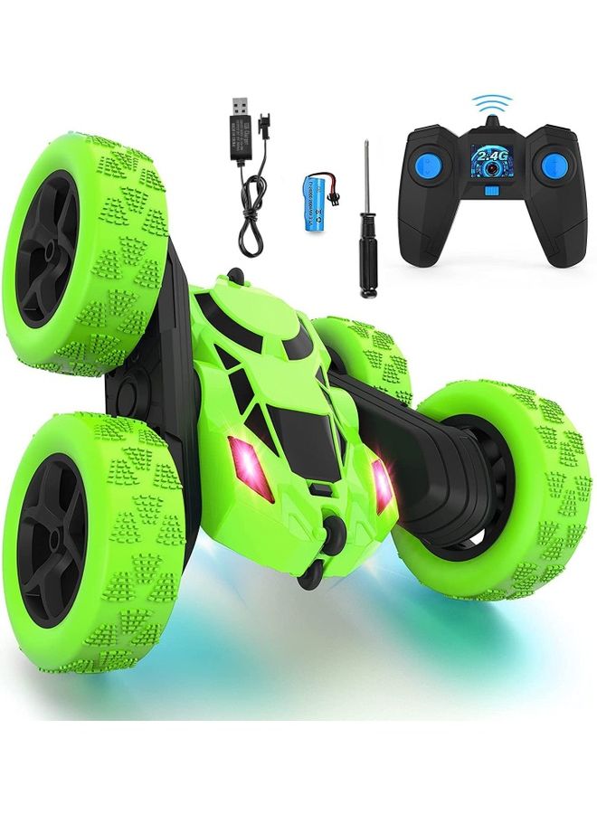 Alyashmac RC Stunt Car Toy Green 17x16x7.5cm - Image 1