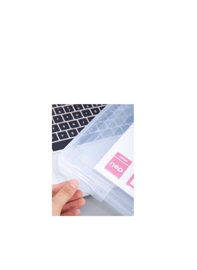 A4 Document File Box with Handle Assorted Color
