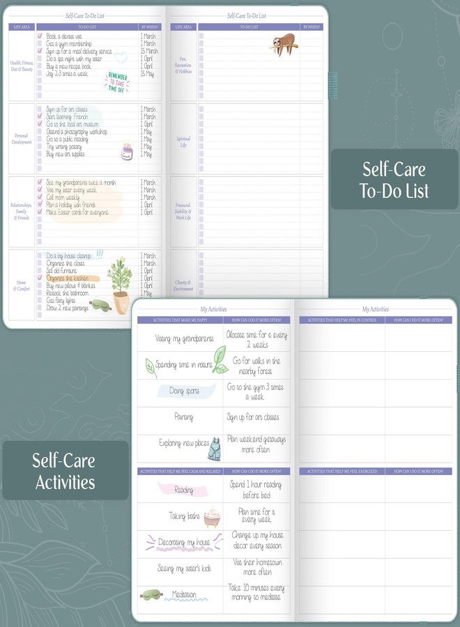 Legend Planner Legend Self-Care Journal - Guided Daily Reflection Notebook for Mental & Physical Health - Mood & Personal Development - 3-Month, 7x10” (Blue Surf) - Image 4