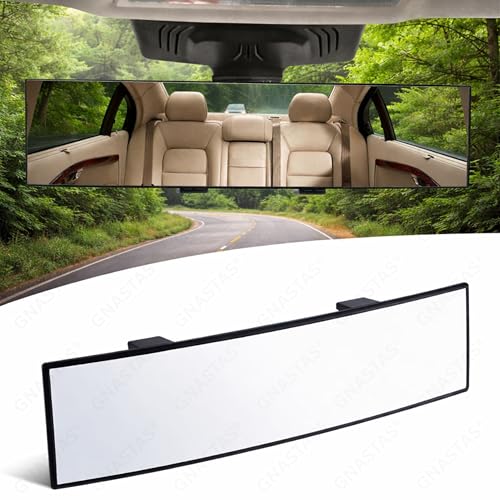 GNASTAS Car Rear View Mirror Interior Mirror Wide Angle Panorama Safety Mirror Interior Mirror Large Vision Mirror 1Pc - Image 1