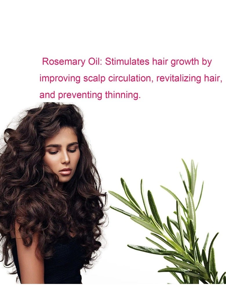 Generic No Bald Hair Growth Oil Blend, Hair Mask For Dry And Damaged Hair, Deep Conditioning Hair Mask, Hair Mask For All Hair Types, Hair Mask For Hair Growth, Hair Repair Mask For Damaged Dry Hair (8oz) - Image 3