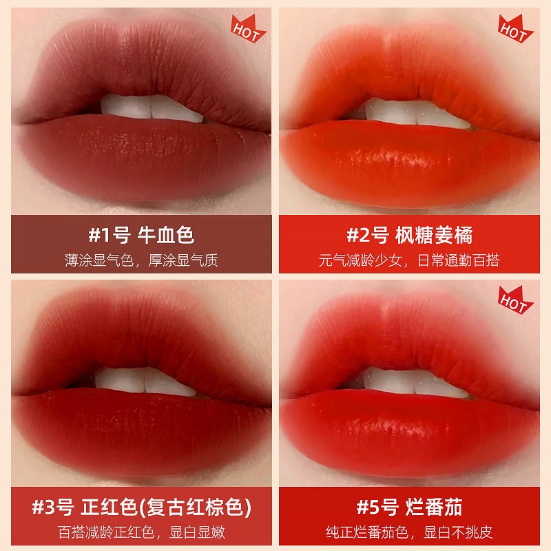 Mk Lip Glaze Mousse Velvet Long-Lasting And Easy To Color Enhances Complexion Lipstick Lip Lip Mud Student Lip Gloss Soft Mist Popular - Image 5
