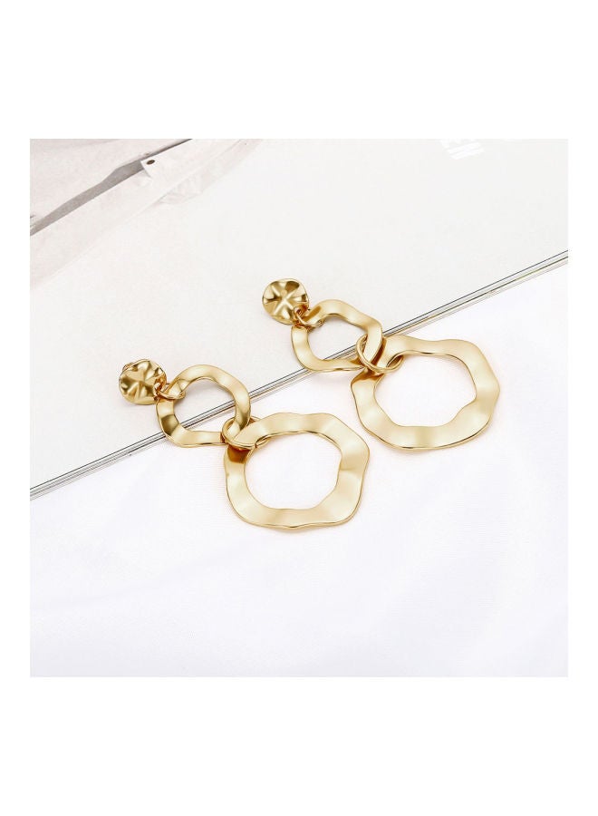 NIBEMINENT Metal Hyperbolic Geometric Dangle Earrings  - Image 5