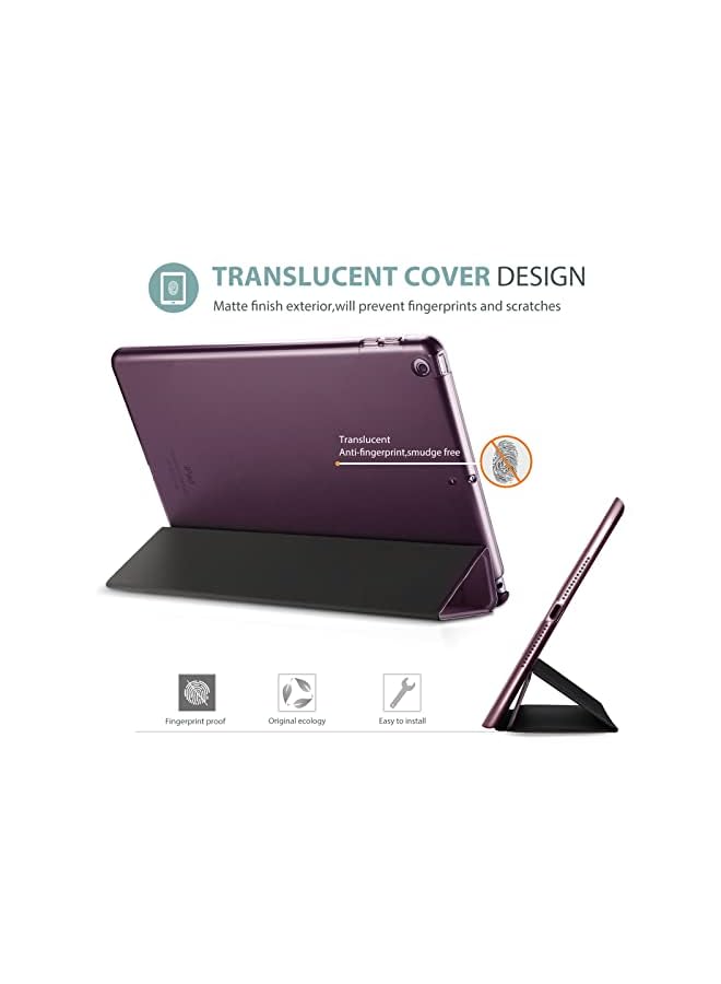 Procases iPad 9.7 Case (Old Model) 2018 iPad 6th Generation / 2017 iPad 5th Generation Case - Ultra Slim Lightweight Stand Case with Translucent Frosted Back Smart Cover for iPad 9.7 Inch –Purple - Image 4