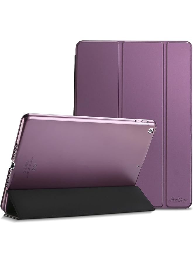Procases iPad 9.7 Case (Old Model) 2018 iPad 6th Generation / 2017 iPad 5th Generation Case - Ultra Slim Lightweight Stand Case with Translucent Frosted Back Smart Cover for iPad 9.7 Inch –Purple - Image 1