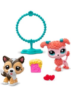 Littlest Pet Shop 2-Piece Figure Set S2 - Shetland Sheepdog and Poodle Dog - 5 cm Minis  - Image 2