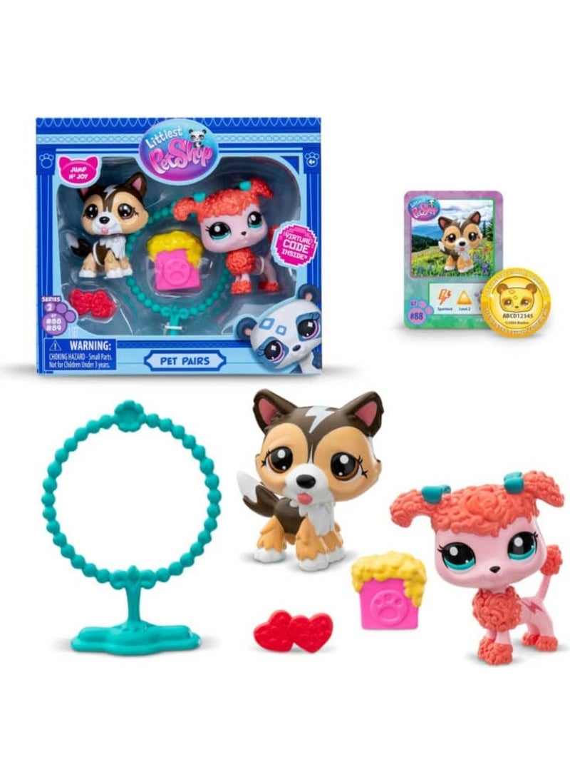 Littlest Pet Shop - 2-Piece Figure Set S2 - Shetland Sheepdog and Poodle Dog - 5 cm Minis - Image 1