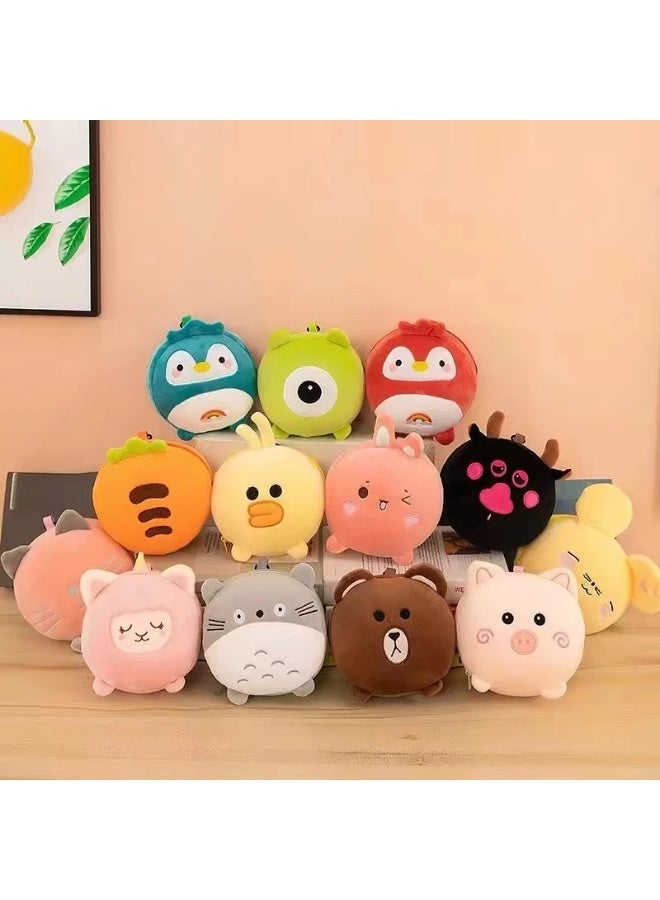 Creative 2-in-1 Eye Mask and Neck Pillow - Soft Cartoon Airplane Head Pillow for Travel and Office Naps - Image 5