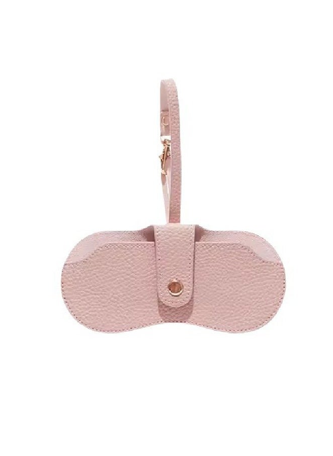 Generic Leather Glasses Case Holder Eyewear Bag Portable Slim Sunglasses Organizer Pouch with Lanyard Soft Eyeglasses Eyewear Sleeve  - Image 1