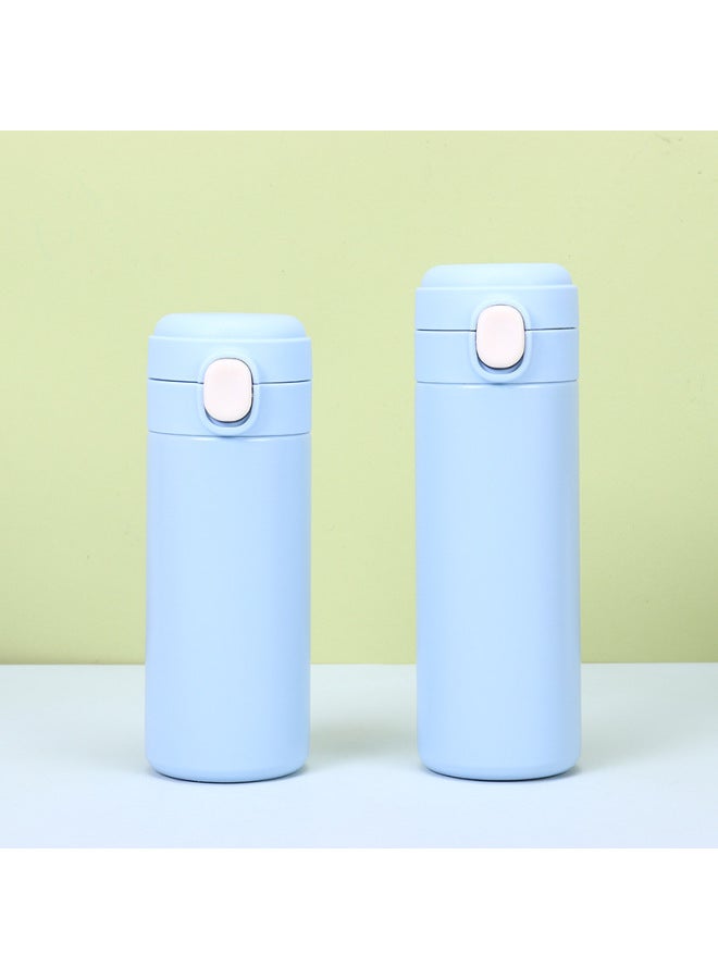 Sky Blue 304 Stainless Steel Pea Cup Car Portable Sports Water Cup Large Capacity Vacuum Insulation Cup Gift