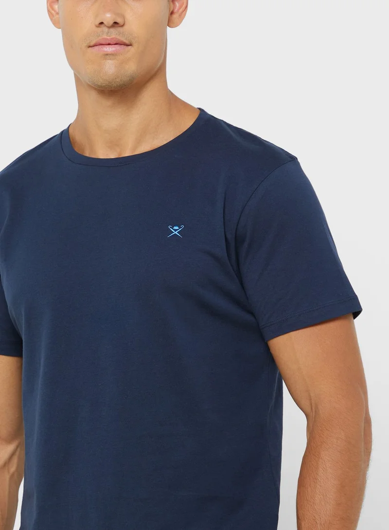 Hackett Logo Crew Neck T-Shirt