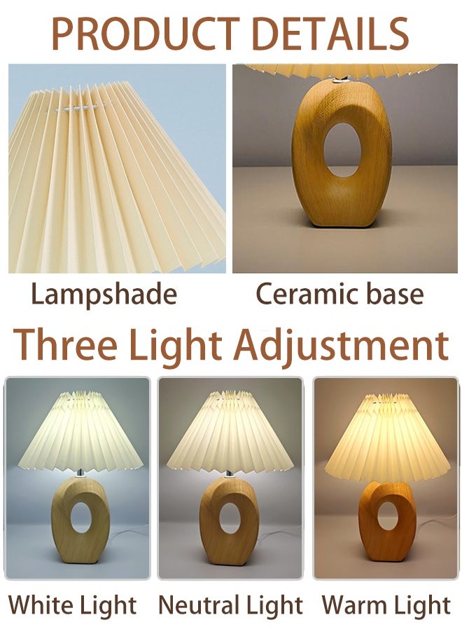 Generic LED Desk Lamp Adjustable Brightness and Color USB Powered Bedside Lamp for Bedroom Nightstand and Living Room Modern Stylish Design  - Image 3