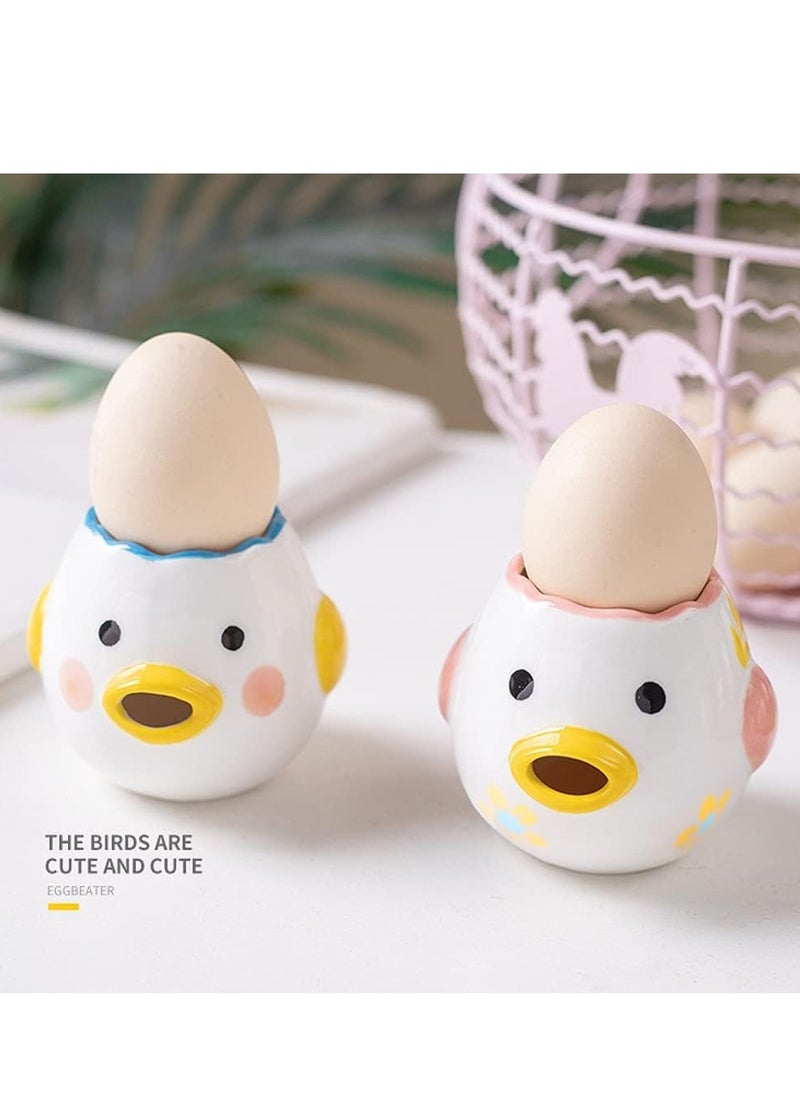 SYOSI Egg Separator, Cartoon Vomiting Chicken Egg White Separator Novelty Funny Portable Kitchen Gadgets Baking Tool Egg White for Kitchen, Bakery, Ceramics (1Pcs, Yellow)  - Image 5