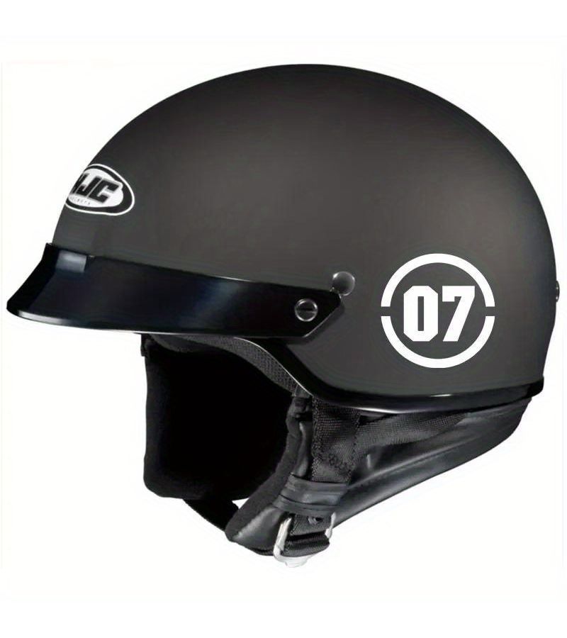 Black 07 Racing Number Car Stickers For Window Truck Helmet Decals - Image 4