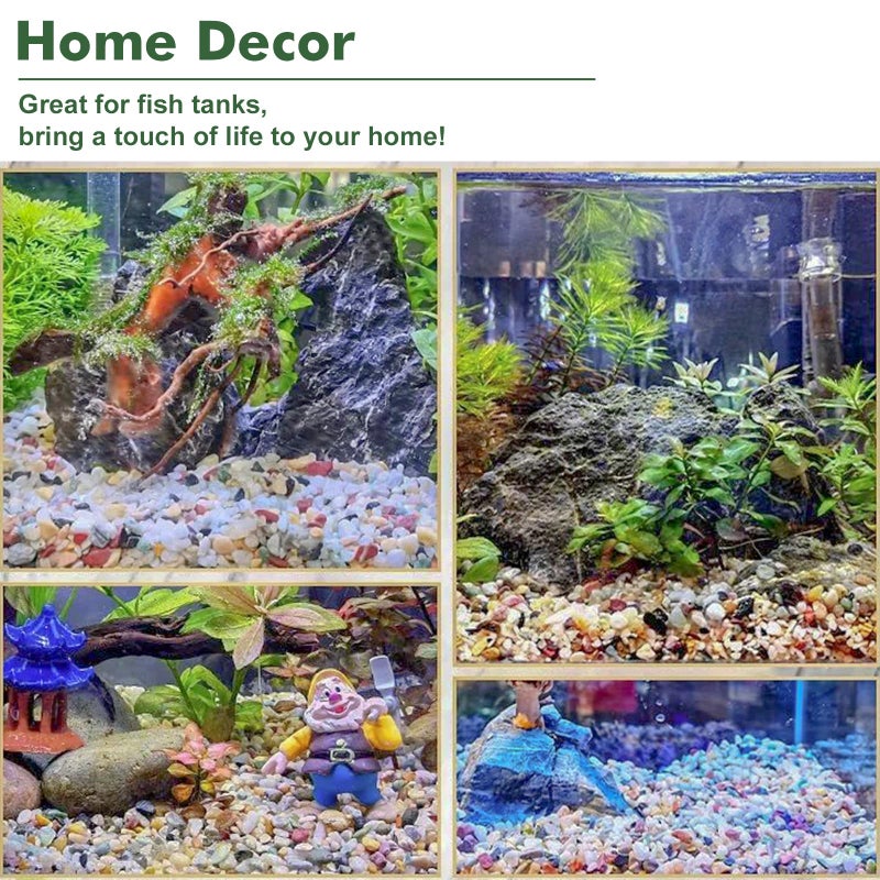 Planterhoma 18 lbs Succulent and Cactus Bonsai Pebbles, 4-6mm Decorative Landscaping Stones Natural Garden Gravel Rocks for Indoor Outdoor Plants Aquariums DIY, and Gardening Top Dressing, Green Zeolite - Image 5