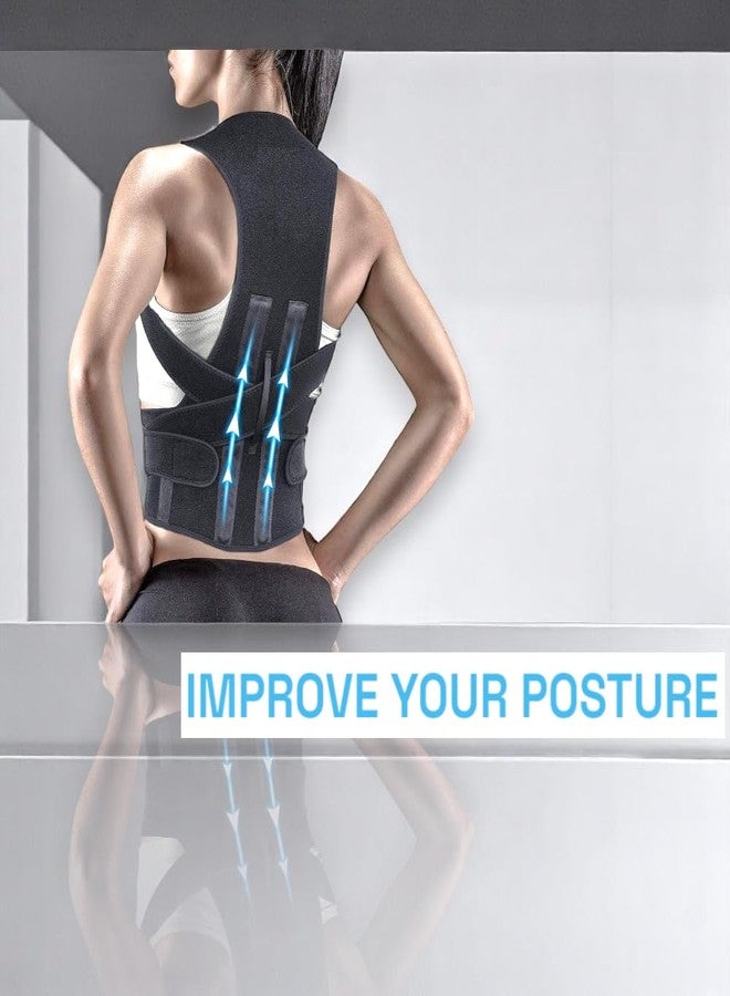 IndianStore4All Posture Corrector Belt for Men & Women | Free Size Unisex premium Back Support Brace for Spine Alignment, Shoulder & Back Pain Relief | Suitable for M, L & XL | Office, Home & Daily Use - Image 2