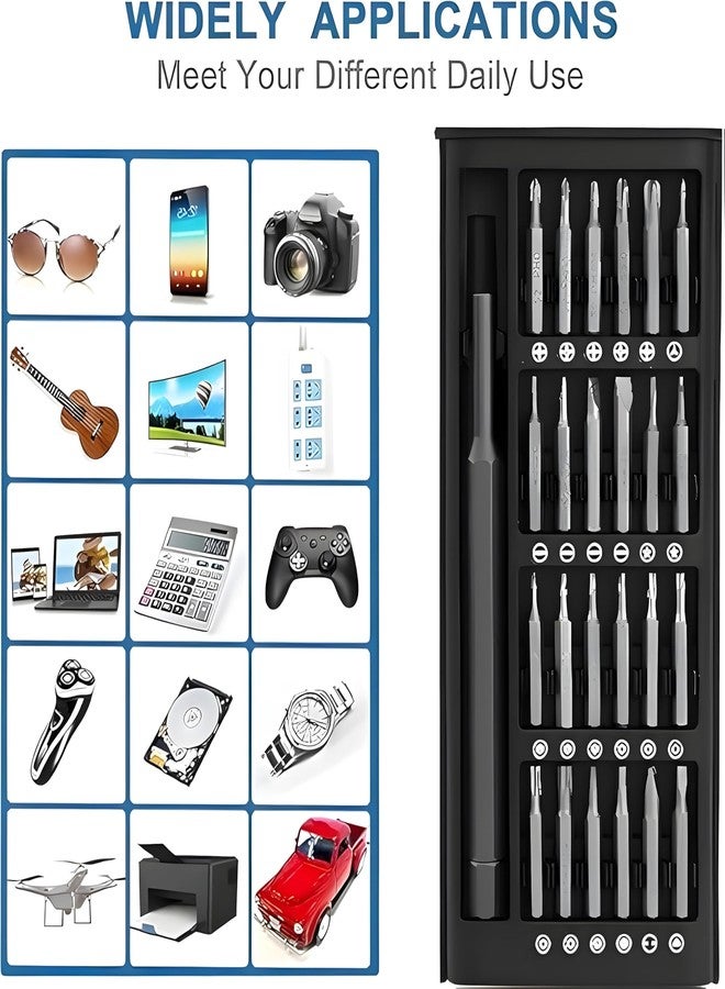 Oblivion 24-in-1 Screwdriver Set with Plastic Case - Magnetic Micro Driver Tool Kit | 24 Aluminum Bits with Magnetic Driver Portable Precision Screwdriver Set for Repair Electronics (1 Set, Aluminium) - Image 5