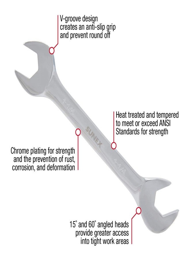 Sunex Tools Sunex 9914A 14 Piece Angle Head SAE Wrench Set (FULL POLISH) CRV - Image 2