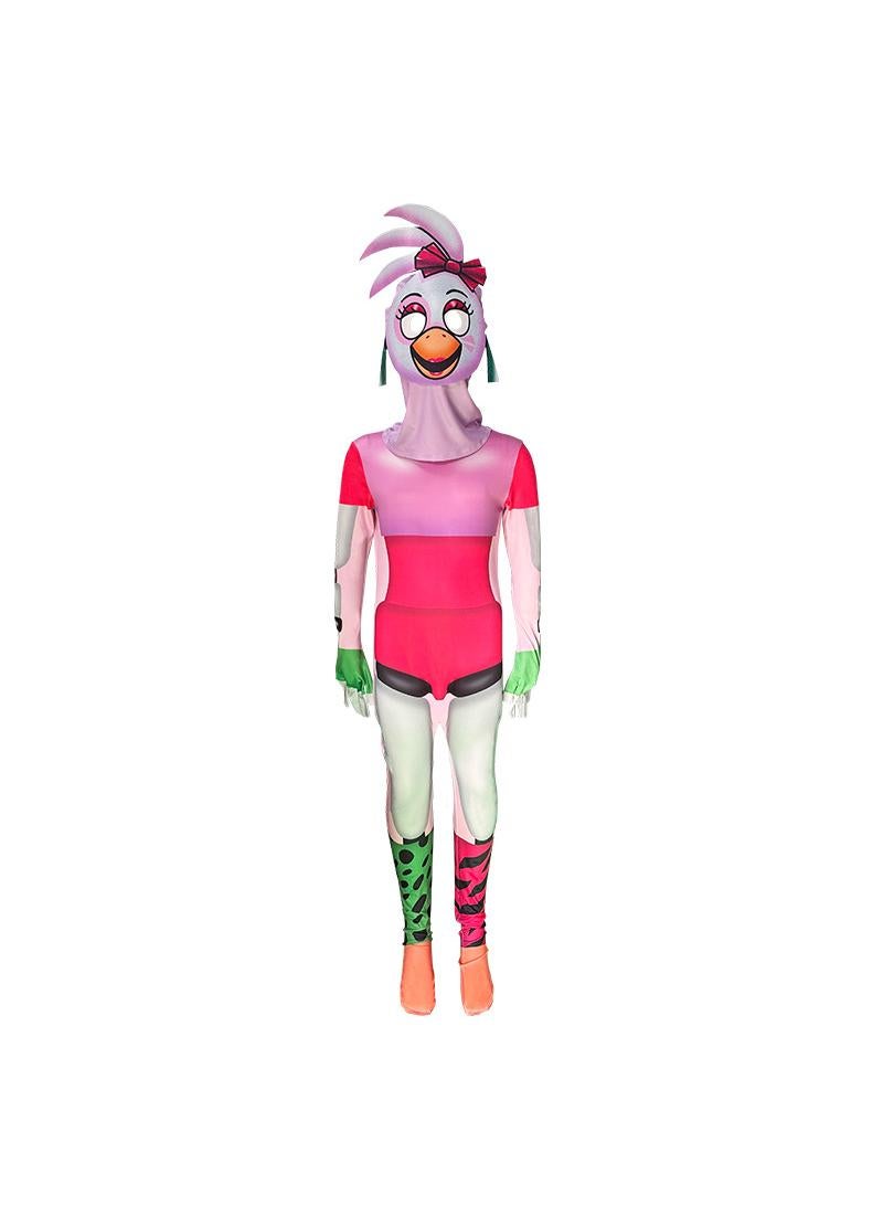 عام مجموعة من الحفلات التي لعبت دور لمدة خمس ليال في فريدي زي الدجاج للأطفال والكبار ارتداء أقنعة الوجه - Image 1