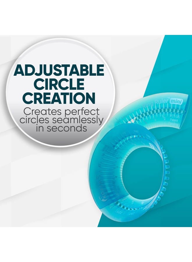 Koala Tools - Mini Ring Ruler for Circle Templates and Surfaces, Circular Ruler with 1 to 3.5-inch Adjustable Diameter, Geometric Tool for Drawing Circles - Image 2