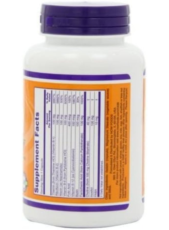 NOW Foods B-100 Caps, 100 Capsules - Image 2