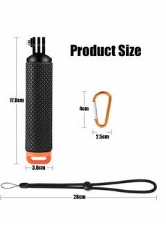 Y&D Floating Hand Grip for Hero 10/9/8/7/6/5/4/3/3+/2/1/Session Black Silver, Camera Handler & Handle Mount Accessories Kit  - Image 3