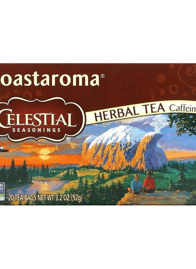 CELESTIAL SEASONINGS Herbal Tea Roastaroma Caffeine Free 20 Tea Bags 3.2 oz (92 g) 