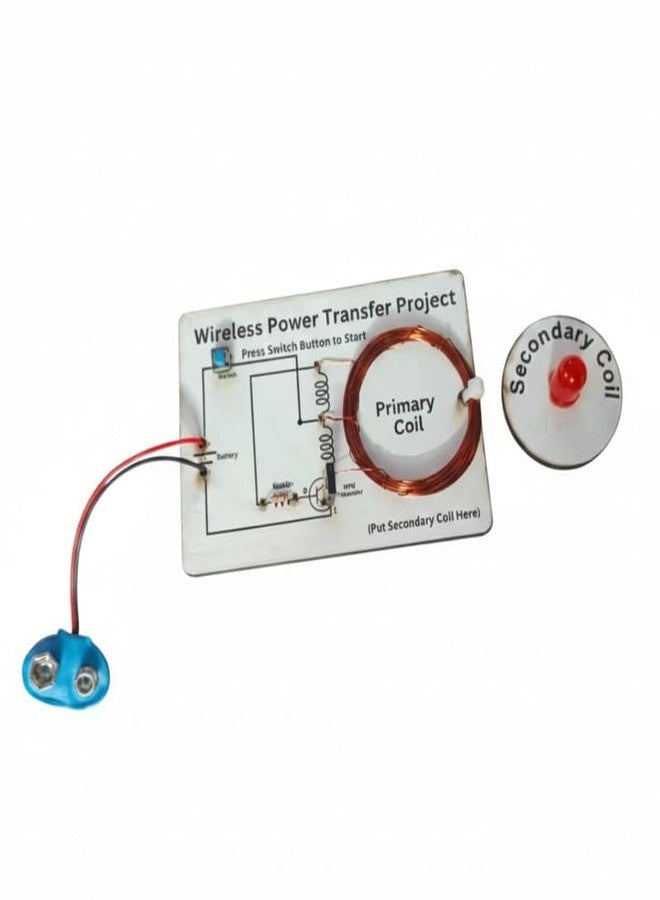 ESPtronics Wireless Power Transfer Working Model Physics Science Project Electromagnetic Mutual Induction for Class 10 12 Students and School Kids STEM Learning Experiment Educational Kit - Image 1