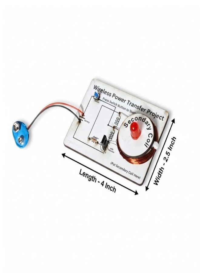 ESPtronics Wireless Power Transfer Working Model Physics Science Project Electromagnetic Mutual Induction for Class 10 12 Students and School Kids STEM Learning Experiment Educational Kit - Image 3