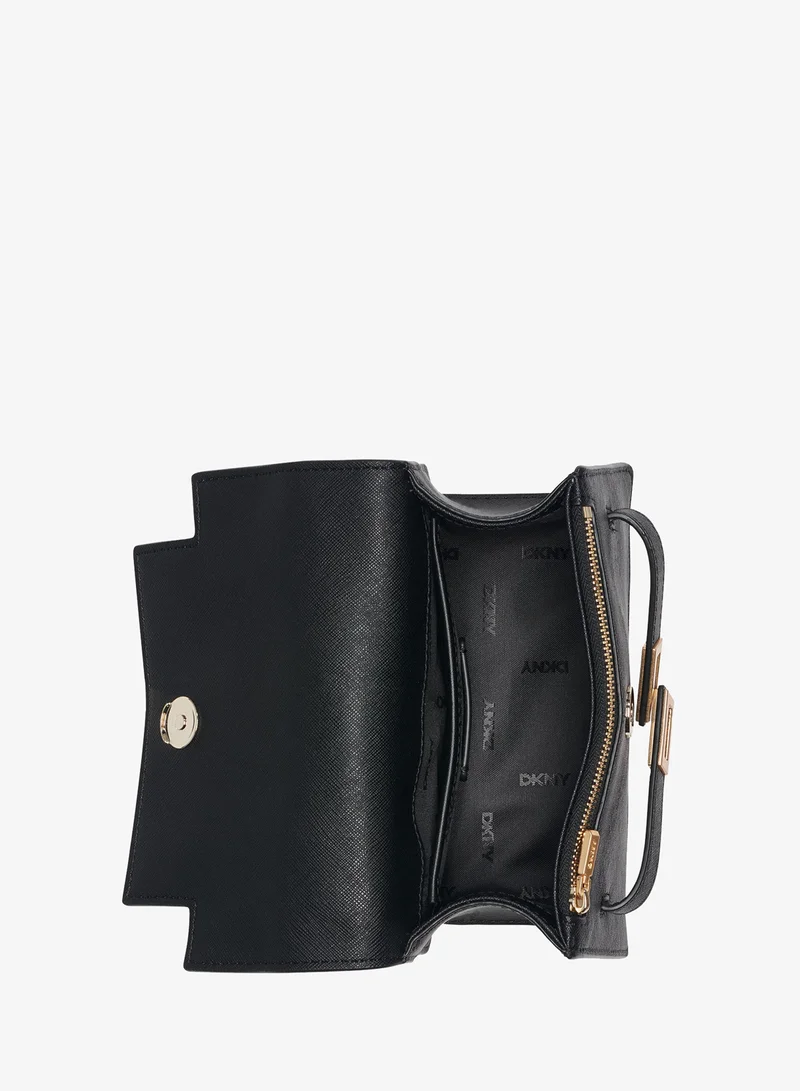 DKNY BLACK Marcia Small Top-handle Satchel for Women | Best Price UAE
