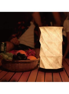 OTTAL Rotating Paper Foldable Paper Lamp LED with Adjustable Folding Panels and Rotating Base  - Image 1