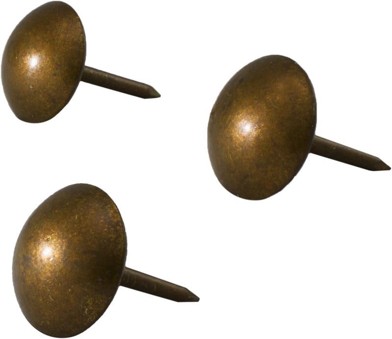 decotacks ® 500 PCS Antique Copper Finish,Upholstery Nails, Furniture Tacks, French Natural, Thumb Tack Push Pin, 7/16" Head Dia [Antique Copper, French Natural] DX0511AC500 - Image 3