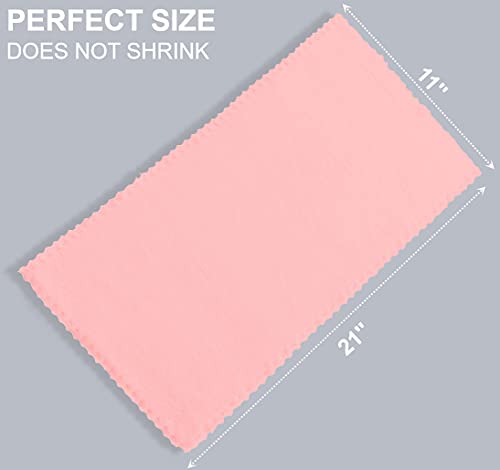 Spotted Play 8 Pack Large Burp Cloths for Baby - 20" by 10" Ultra Absorbent Burping Cloth, Hand Washcloths, Newborn Towel - Milk Spit Up Rags - Burpy Cloths for Unisex, Boy, Girl - Burp Cloths Set(Pink) - Image 3
