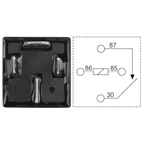 Weasch 2 Pack JD1912 Car Relay, 12V 80A, 4 Pin SPST, Automotive Switches and Starters, Waterproof Relay for Boat Tractor Truck Motorcycle (2) - Image 4