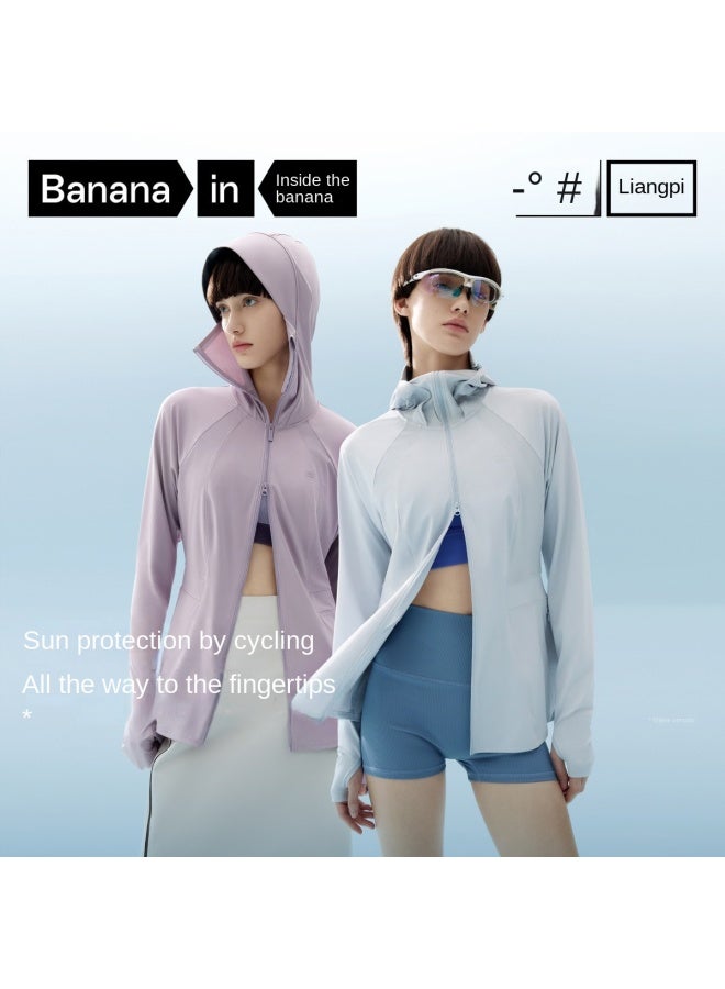 Bananain 【جديد ساخن】 302uvp سترة تبريد مضيئة ذات قصة نحيفة تجف بسرعة للحماية من الشمس للنساء - طبقة البشرة الصيفية - Image 4