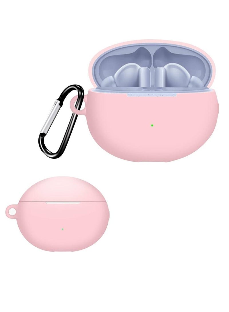 جراب حماية سيليكون لسماعة هواوي فريبودز 6 اي Huawei Freebuds 6i - زهري روز