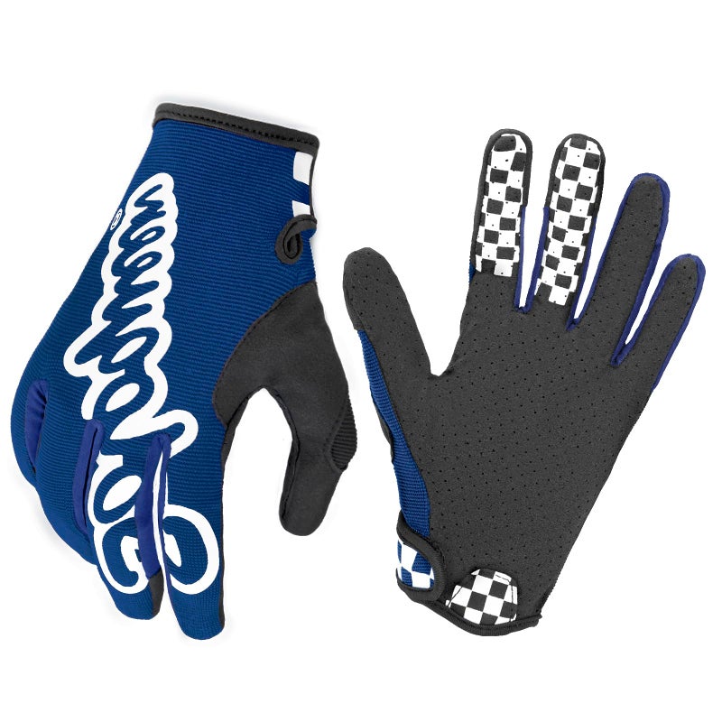 SOLO QUEEN Sim-Racing Gloves for Steering Wheel Simulators (Blue,L) - Image 1