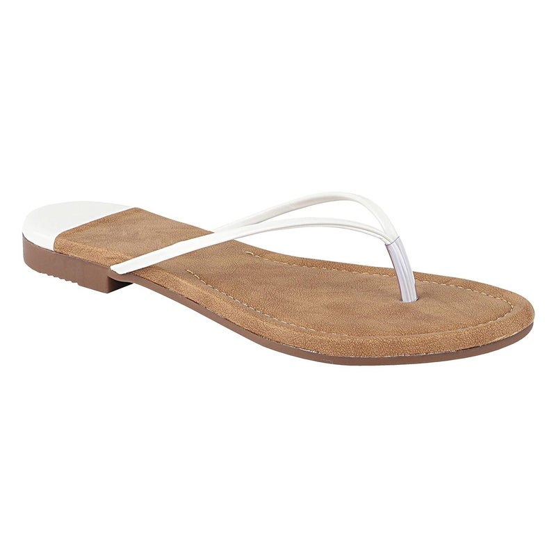 Shoetopia صنادل دو باي النسائية المسطحة المريحة والأنيقة - Image 1