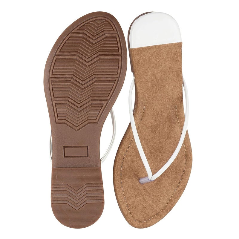 Shoetopia صنادل دو باي النسائية المسطحة المريحة والأنيقة - Image 5