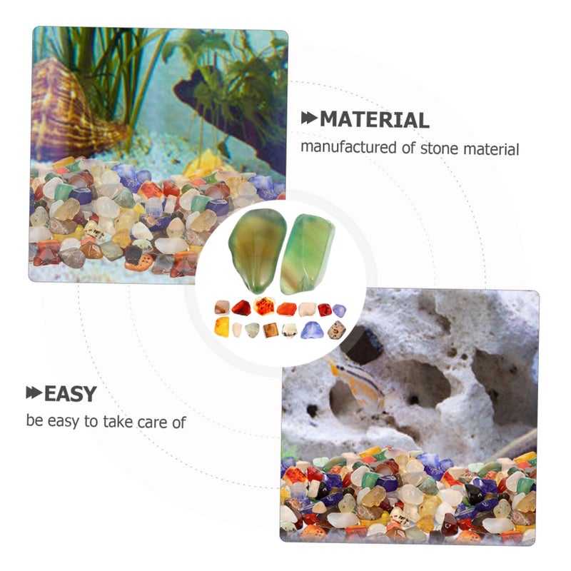 Fluorescent Fish Tank Stones Pebbles For Aquarium Decor And Healthy Fish Environment - Image 5