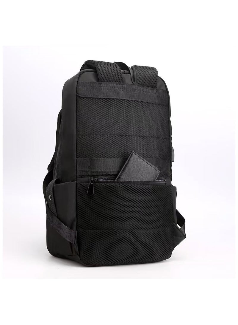 SPORT Male and female USB charging laptop backpack black - Image 4