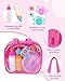 BABESIDE 13 Pcs Baby Doll Accessories Set with Magic Bottles Diapers Pacifiers and Storage Bag Baby Doll Feeding Set with Realistic Baby Doll Accessories for Girls Pretend Play Toys - Image 4
