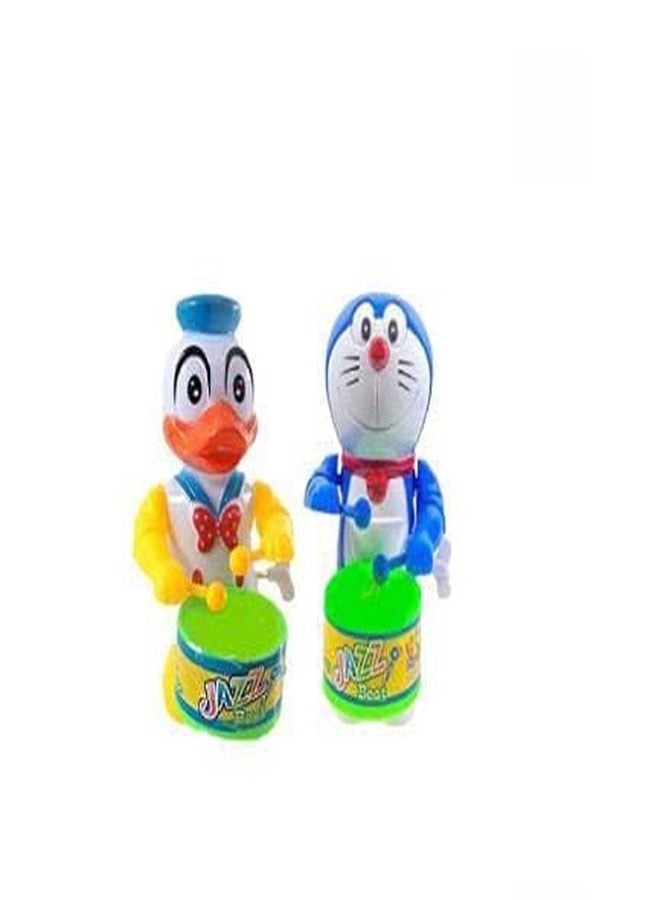 Shanvi Key-Operated Cute Drummer Toy for Toddler Kids Birthday Gift Birthday Return Gift Drumming and Dancing Action for Kids (DUCK-01) (DUCK-DORE-37) - Image 1