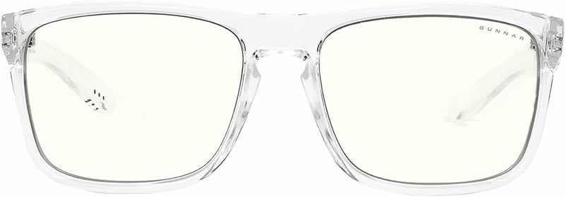 GUNNAR Blue Light Blocking Glasses for Gaming & Computer | Intercept Crystal | Patented 35% Blue Light Protection, Reduce Digital Eye Strain, Dry Eyes, Headaches & Improving Sleep - Image 1