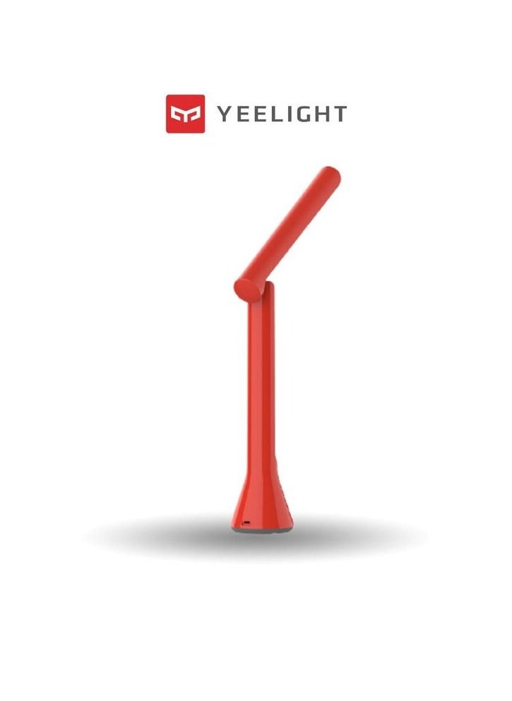 Yeelight Yeelight LED Folding Desk Lamp Red with Portable and USB Rechargeable  - Image 1