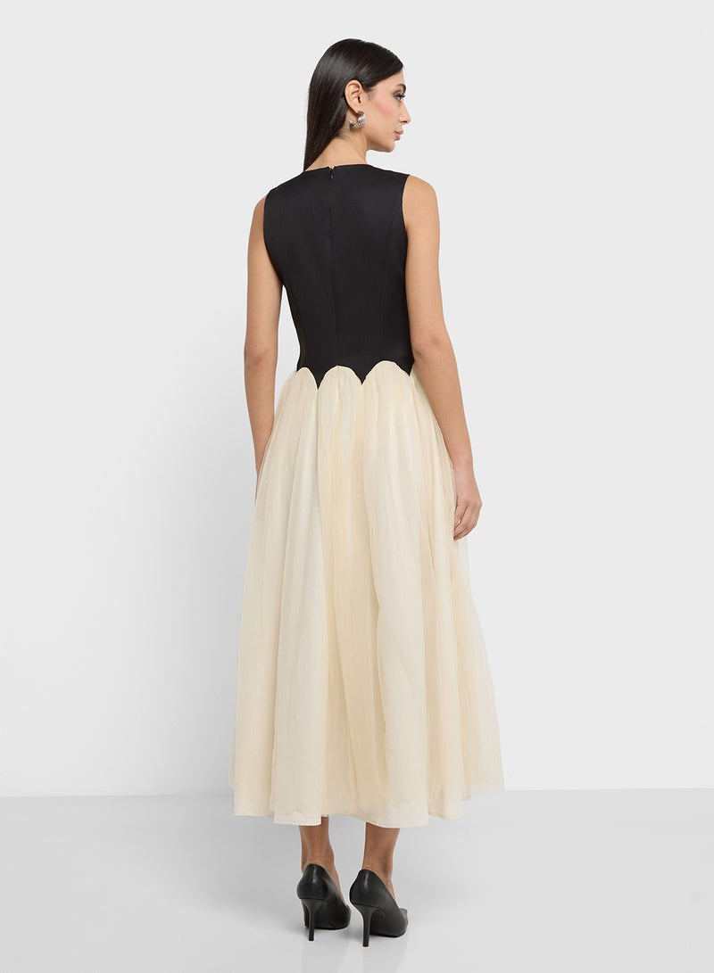 Never fully Dressed Tulle Overlay Dress - Image 2